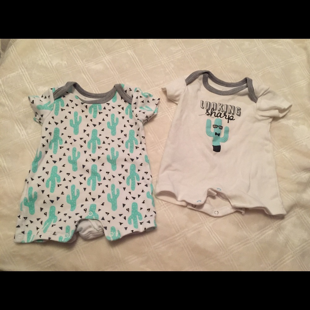 Cactus baby rompers